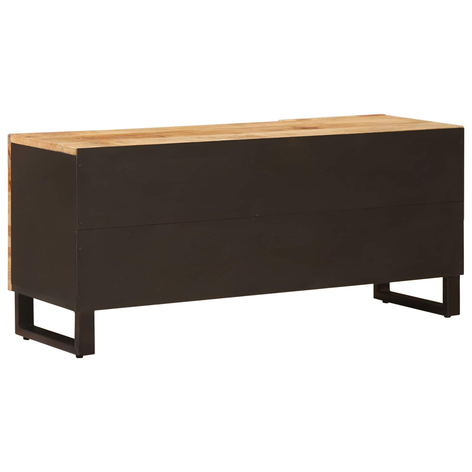 Televizní Skříň Hnědá 105 X 33 X 46 Cm Masivní Mangové Dřevo