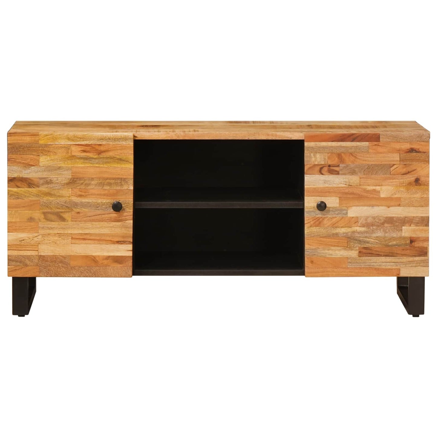 Televizní Skříň Hnědá 105 X 33 X 46 Cm Masivní Mangové Dřevo