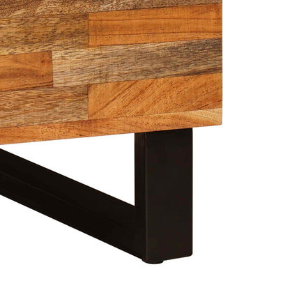 Konferenční Stolek Hnědá 80 X 50 X 40 Cm Masivní Mangové Dřevo