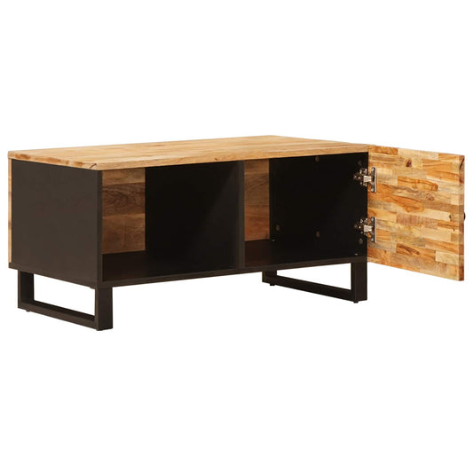 Konferenční Stolek Hnědá 80 X 50 X 40 Cm Masivní Mangové Dřevo