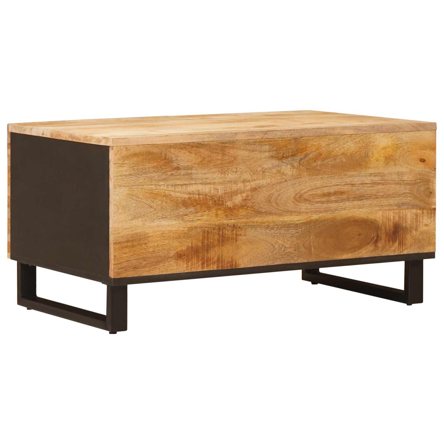 Konferenční Stolek Hnědá 80 X 50 X 40 Cm Masivní Mangové Dřevo