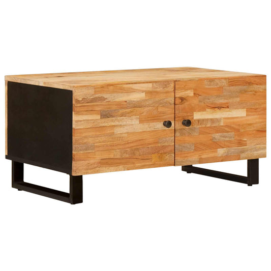 Konferenční Stolek Hnědá 80 X 50 X 40 Cm Masivní Mangové Dřevo