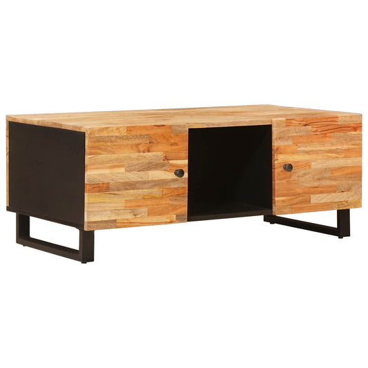 Konferenční Stolek Hnědá 100 X 54 X 40 Cm Masivní Mangové Dřevo