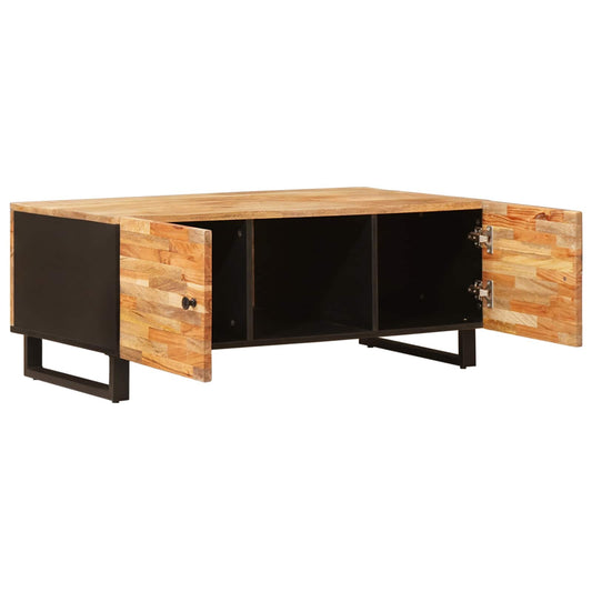 Konferenční Stolek Hnědá 100 X 54 X 40 Cm Masivní Mangové Dřevo