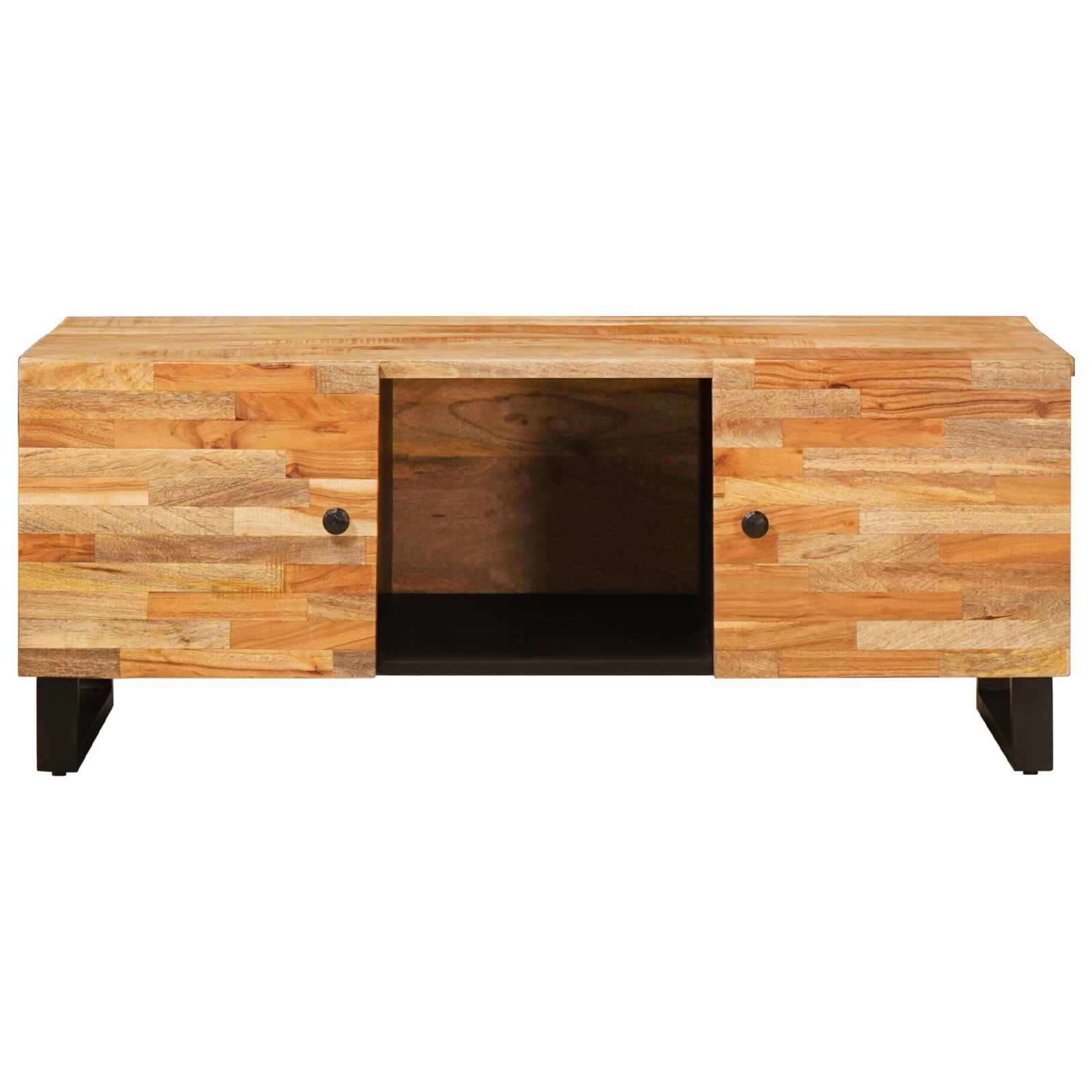Konferenční Stolek Hnědá 100 X 54 X 40 Cm Masivní Mangové Dřevo