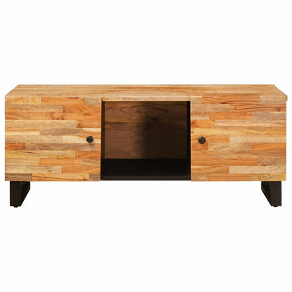 Konferenční Stolek Hnědá 100 X 54 X 40 Cm Masivní Mangové Dřevo