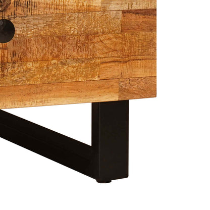 Konferenční Stolek Hnědá 80 X 54 X 40 Cm Masivní Mangové Dřevo