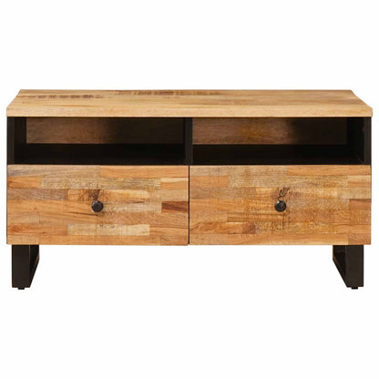 Konferenční Stolek Hnědá 80 X 54 X 40 Cm Masivní Mangové Dřevo