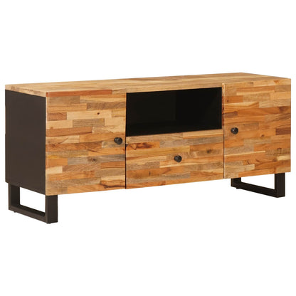 Televizní Skříň Hnědá 105 X 33 X 46 Cm Masivní Mangové Dřevo
