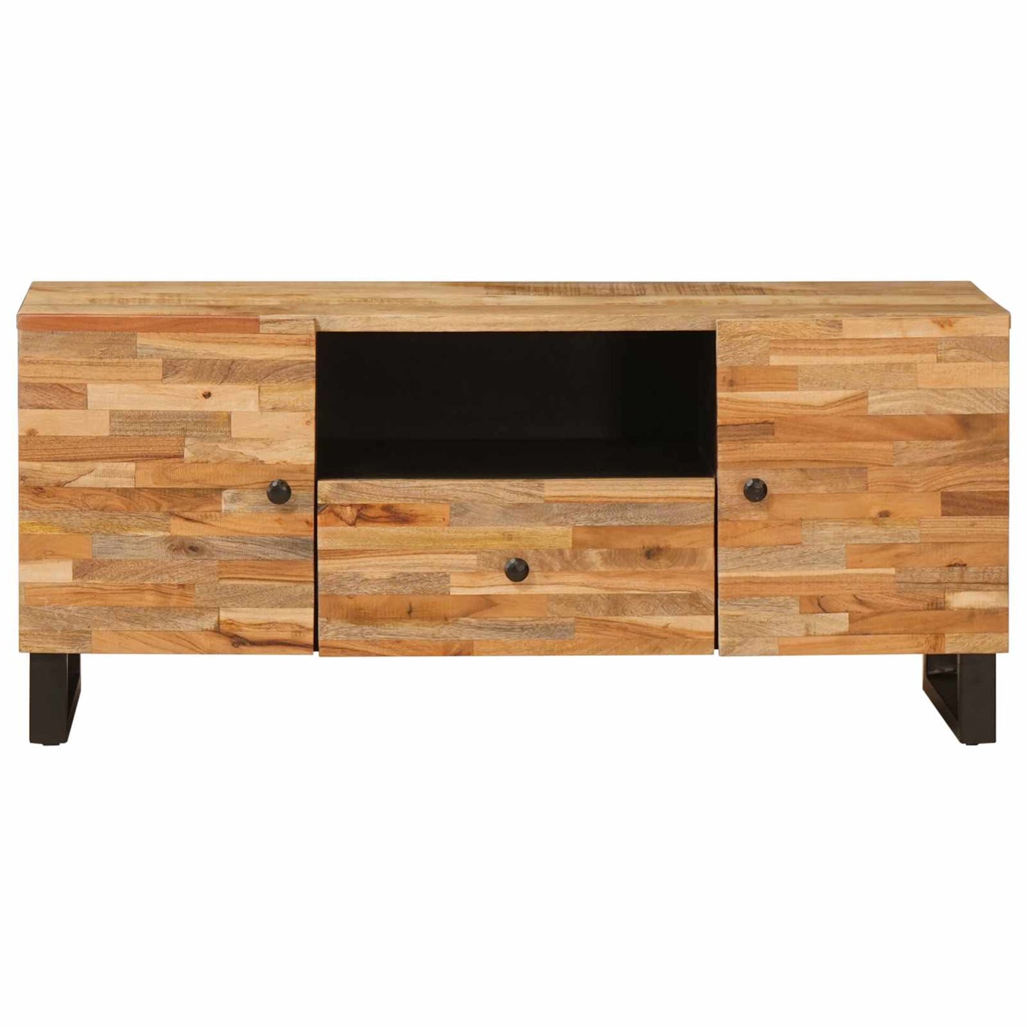 Televizní Skříň Hnědá 105 X 33 X 46 Cm Masivní Mangové Dřevo