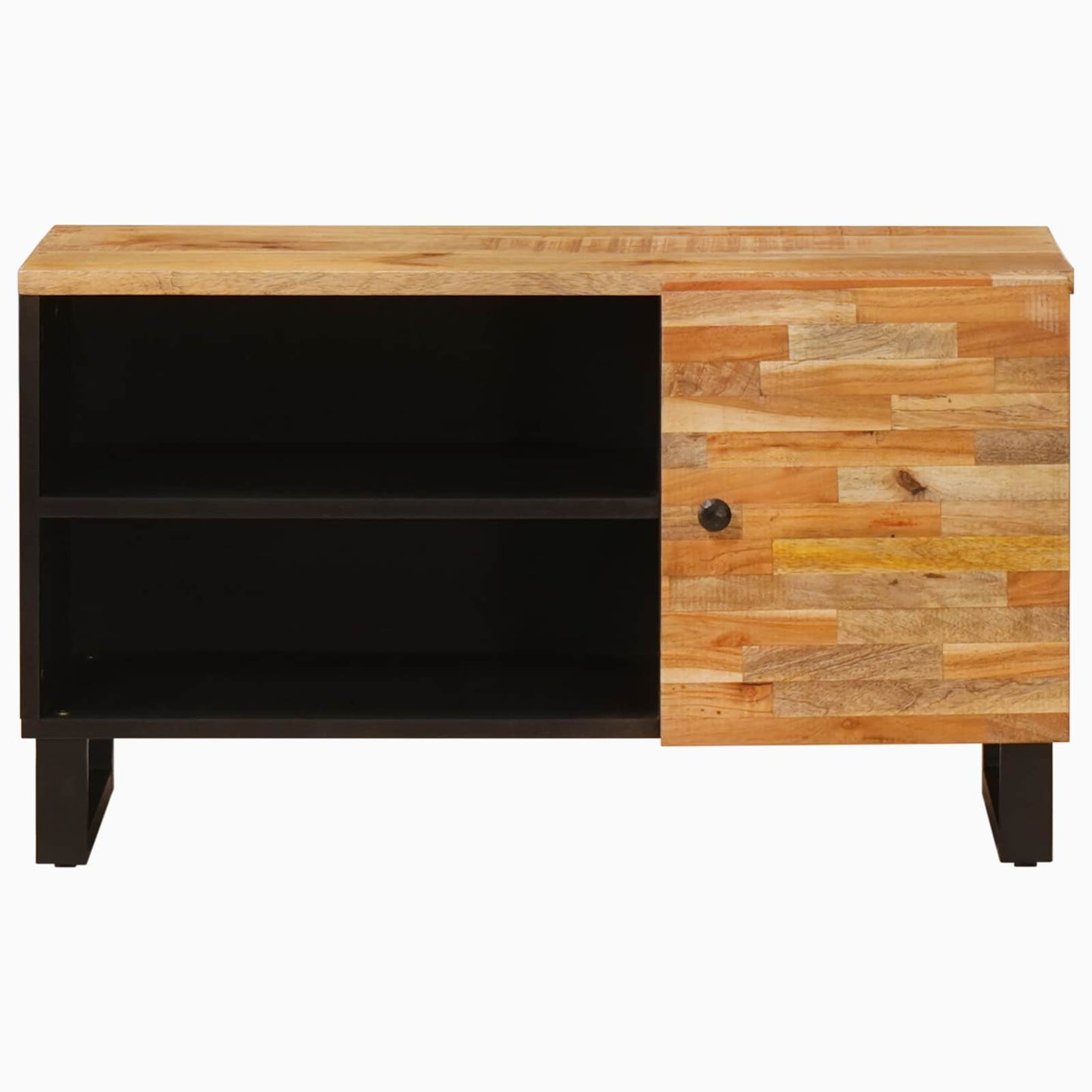 Televizní Skříň Hnědá 80 X 33 X 46 Cm Masivní Mangové Dřevo