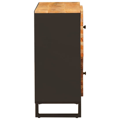 Boční Skříňka Hnědá 80 X 33 X 75 Cm Masivní Mangové Dřevo