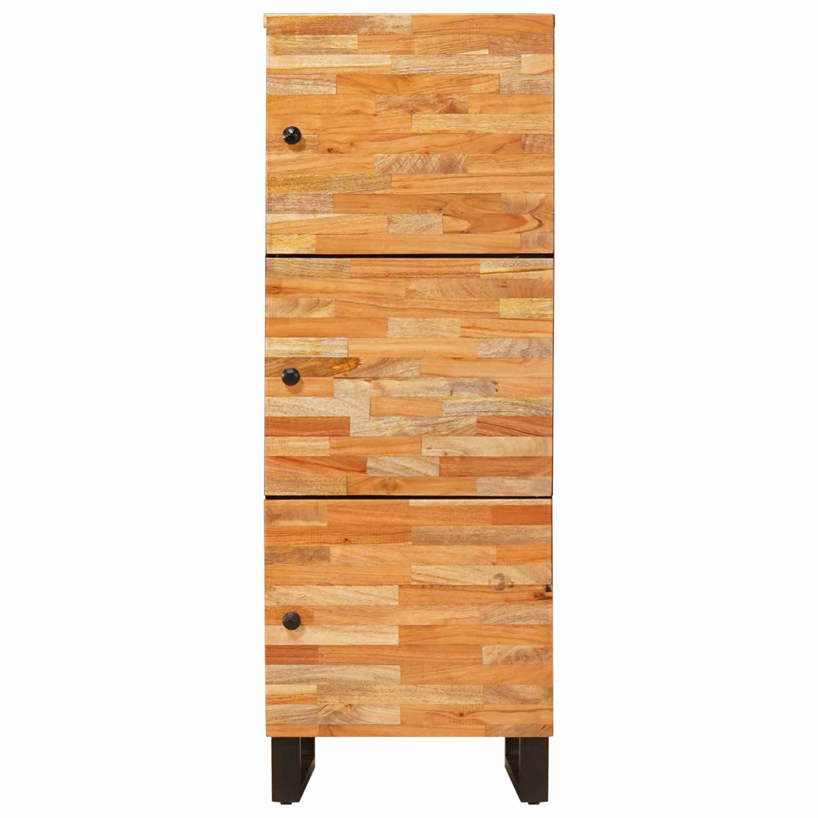 Úložný Vysoký Stůl Hnědá 40 X 33 X 110 Cm Masivní Mangové Dřevo