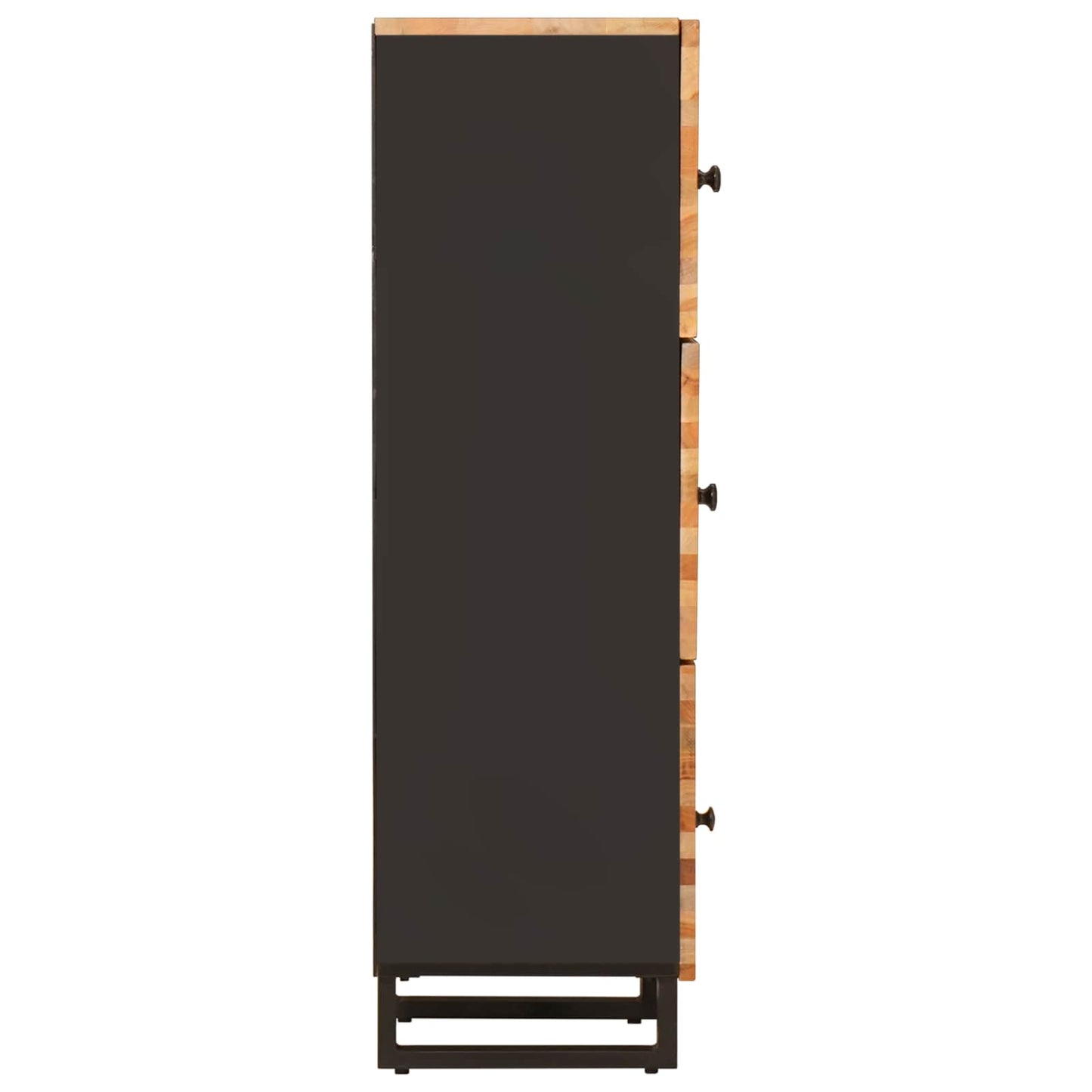 Úložný Vysoký Stůl Hnědá 40 X 33 X 110 Cm Masivní Mangové Dřevo