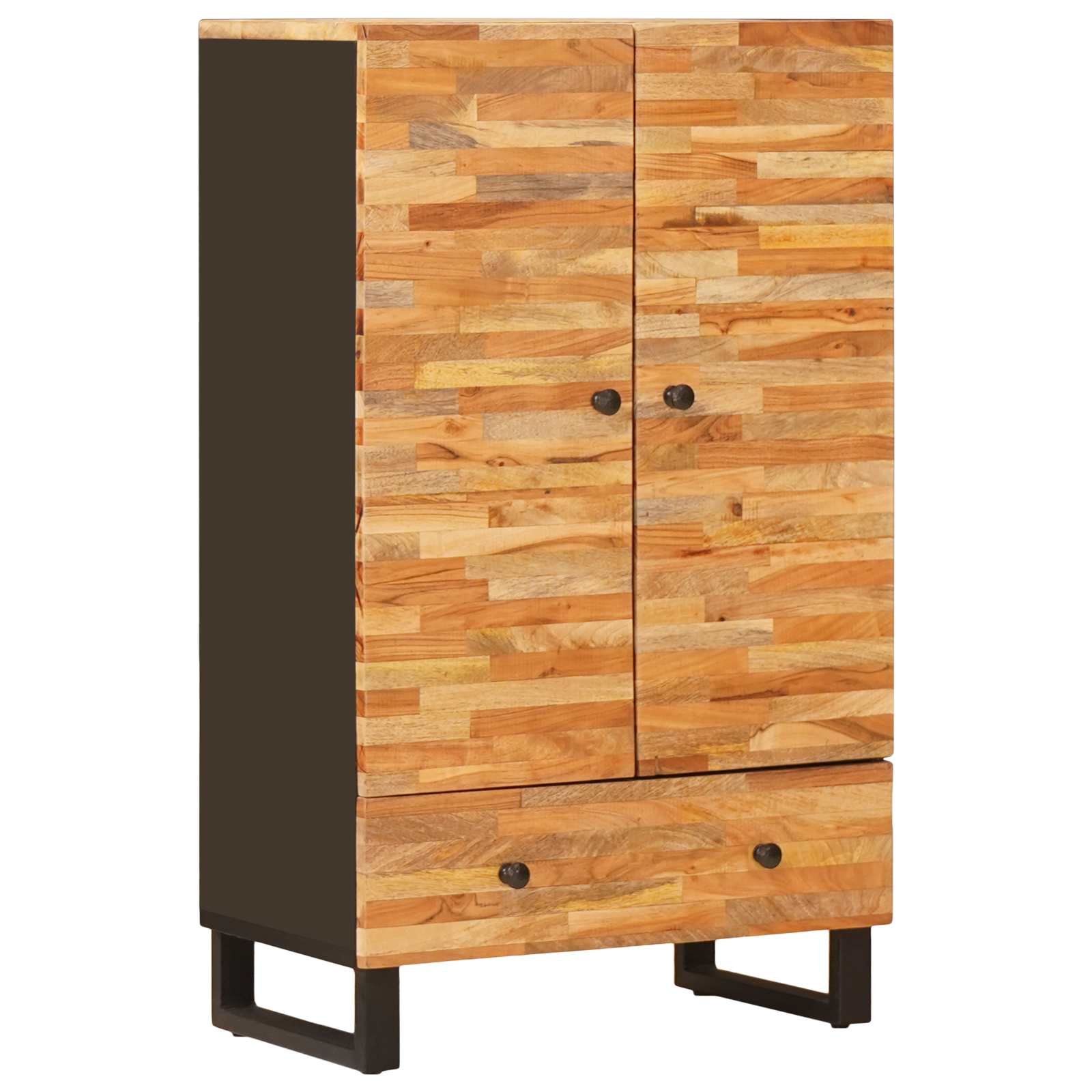 Úložný Vysoký Stůl Hnědá 60 X 33 X 100 Cm Masivní Mangové Dřevo
