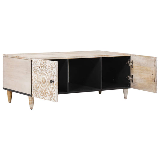 Konferenční Stolek 100 X 54 X 40 Cm Masivní Mangové Dřevo
