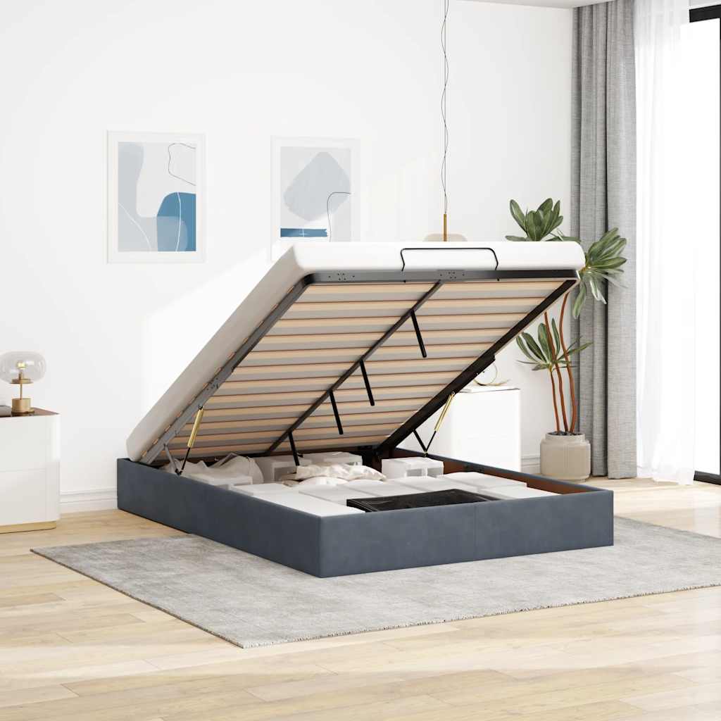 Osmanský Rám Postele Bez Matrace Samet