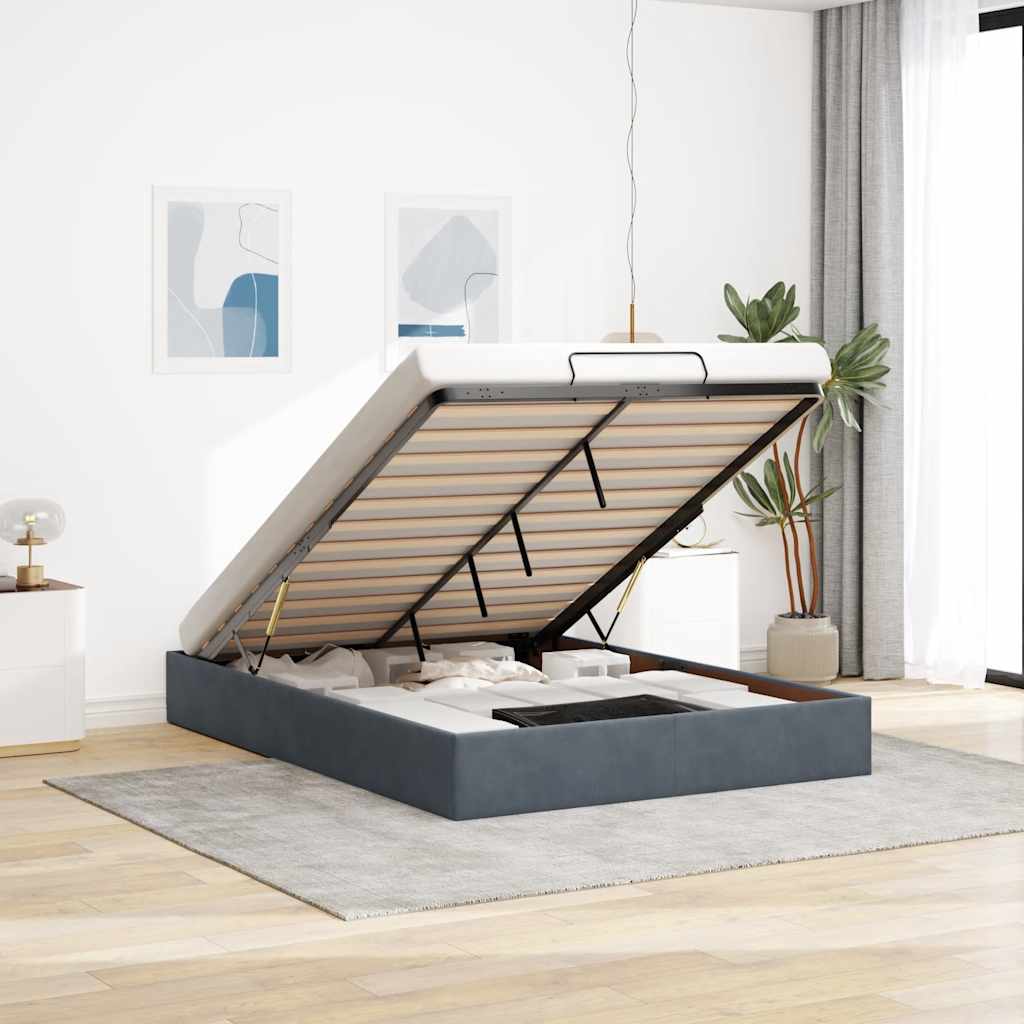 Osmanský Rám Postele Bez Matrace Samet