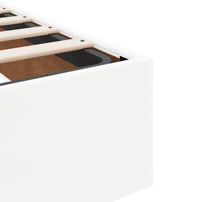 Osmanský Rám Postele S Matrací Bílý 90X200Cm Umělá Kůže
