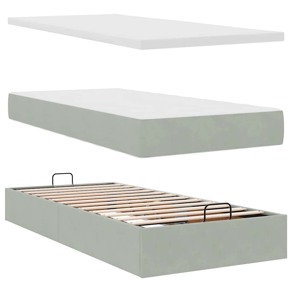 Osmanský Rám Postele S Matrací 90X200Cm Samet