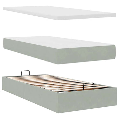 Osmanský Rám Postele S Matrací 90X200Cm Samet
