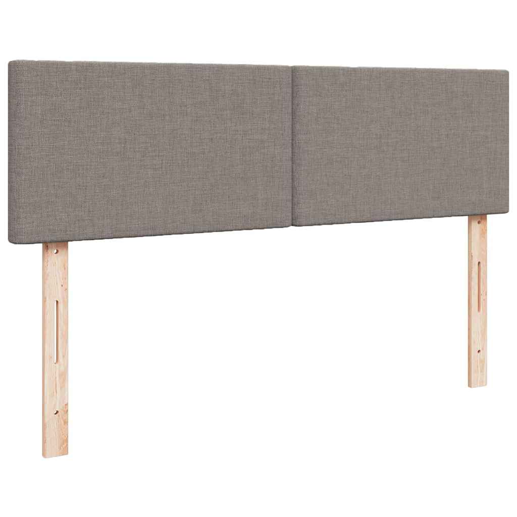 Osmanský Postel S Matrací Taupe 140X190 Cm Textil