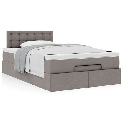 Osmanský Rám Postele S Matrací 120X200Cm Textil Taupe