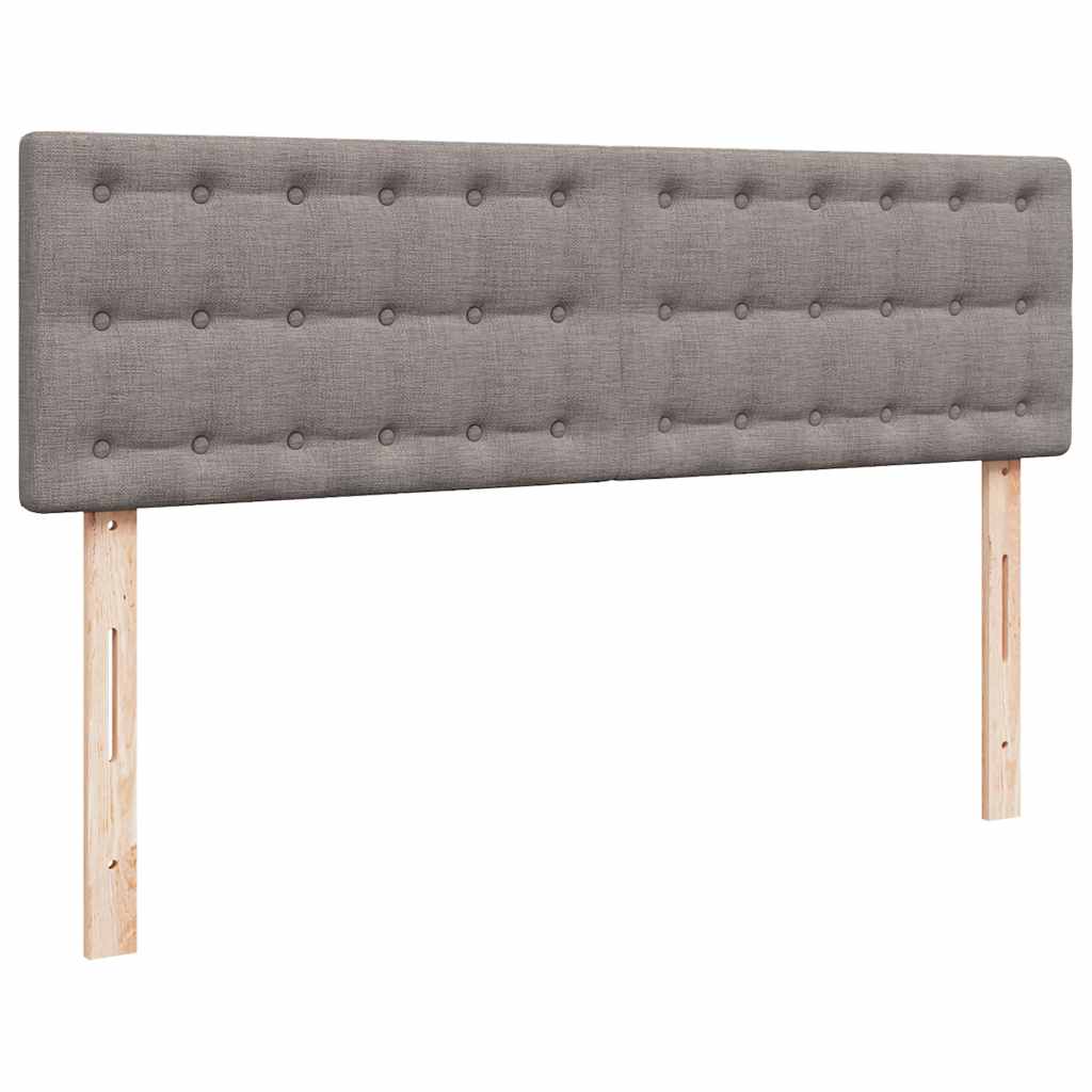 Osmanský Postel S Matrací Taupe 140X190 Cm Textil
