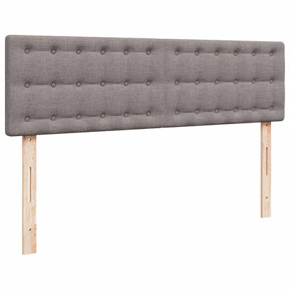 Osmanský Postel S Matrací Taupe 140X190 Cm Textil
