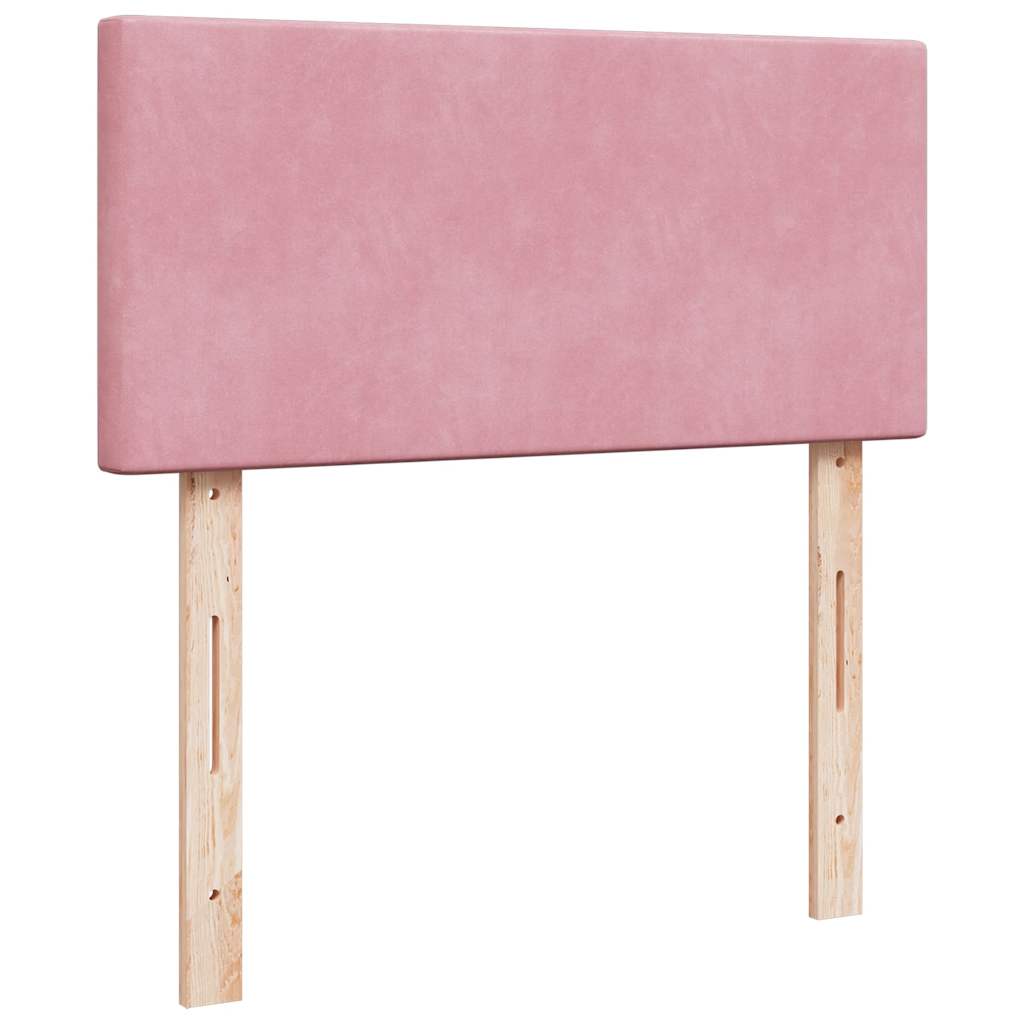 Osmanský Rám Postele S Matrací 100X200Cm Samet Růžová