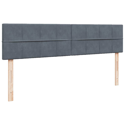 Osmanský Rám Postele S Matrací Tmavě Šedá 200X200 Cm Samet