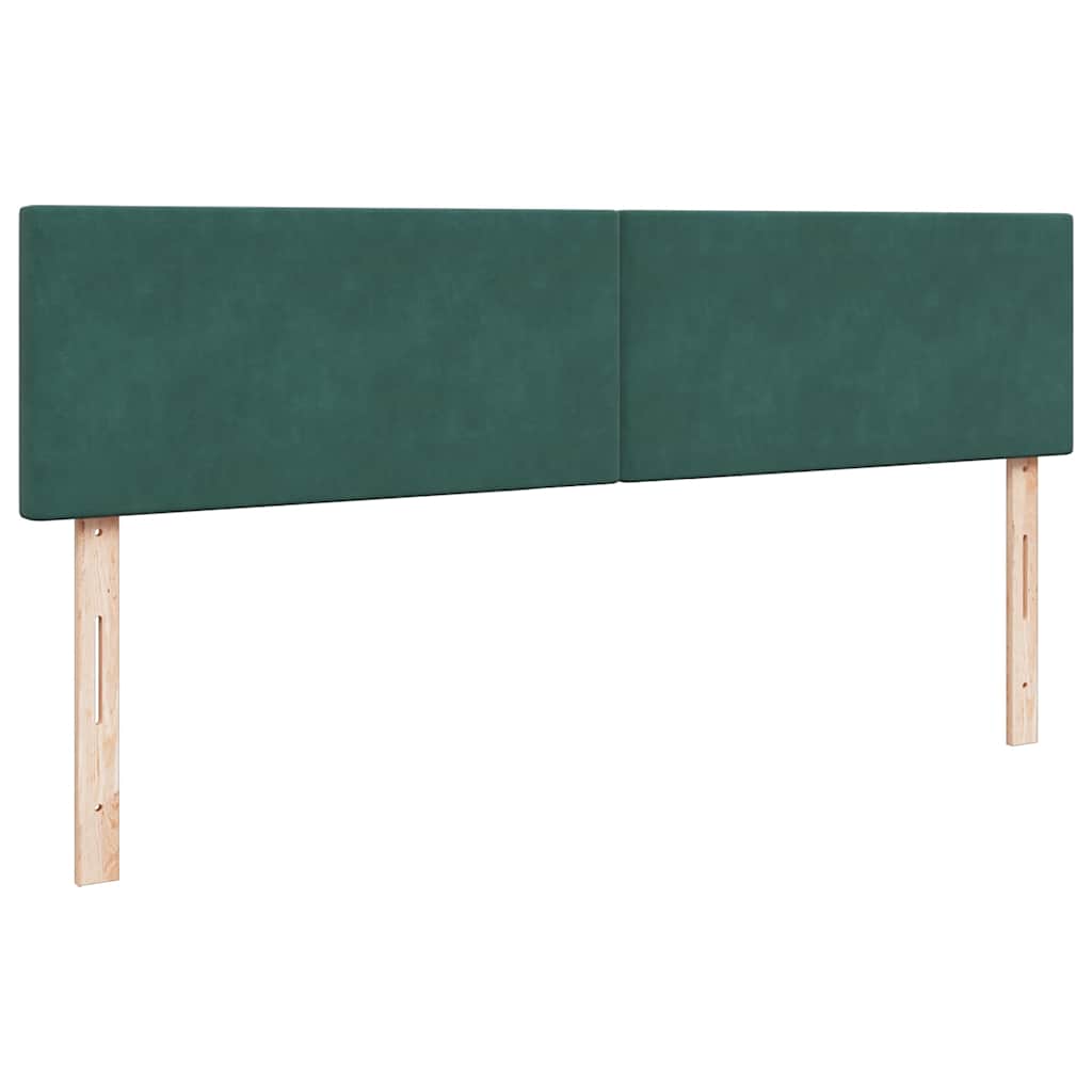 Osmanský Rám Postele S Matrací Tmavě Zelená 200X200Cm Samet