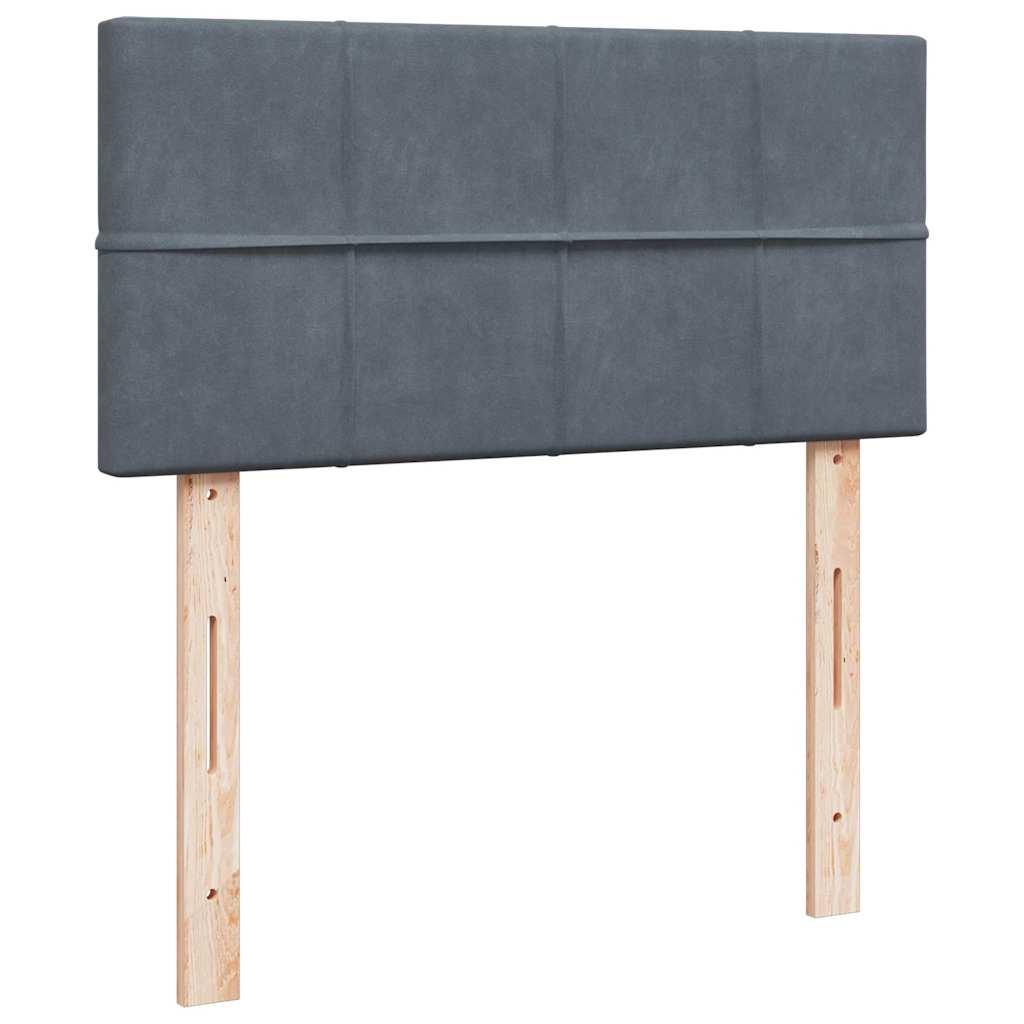 Osmanský Rám Postele S Matrací 80X200Cm Samet Tmavě Šedá