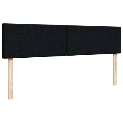 Osmanský Rám Postele S Matrací Černá 160X200Cm Textil