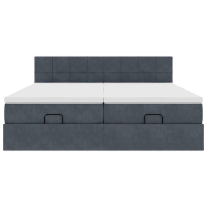 Osmanský Rám Postele S Matracíes 160X200Cm Samet