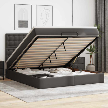 Osmanský Postel S Matrací Cappuccino 80X200Cm Umělá Kůže