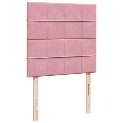 Osmanský Rám Postele S Matracemi 80X200Cm Samet Růžová