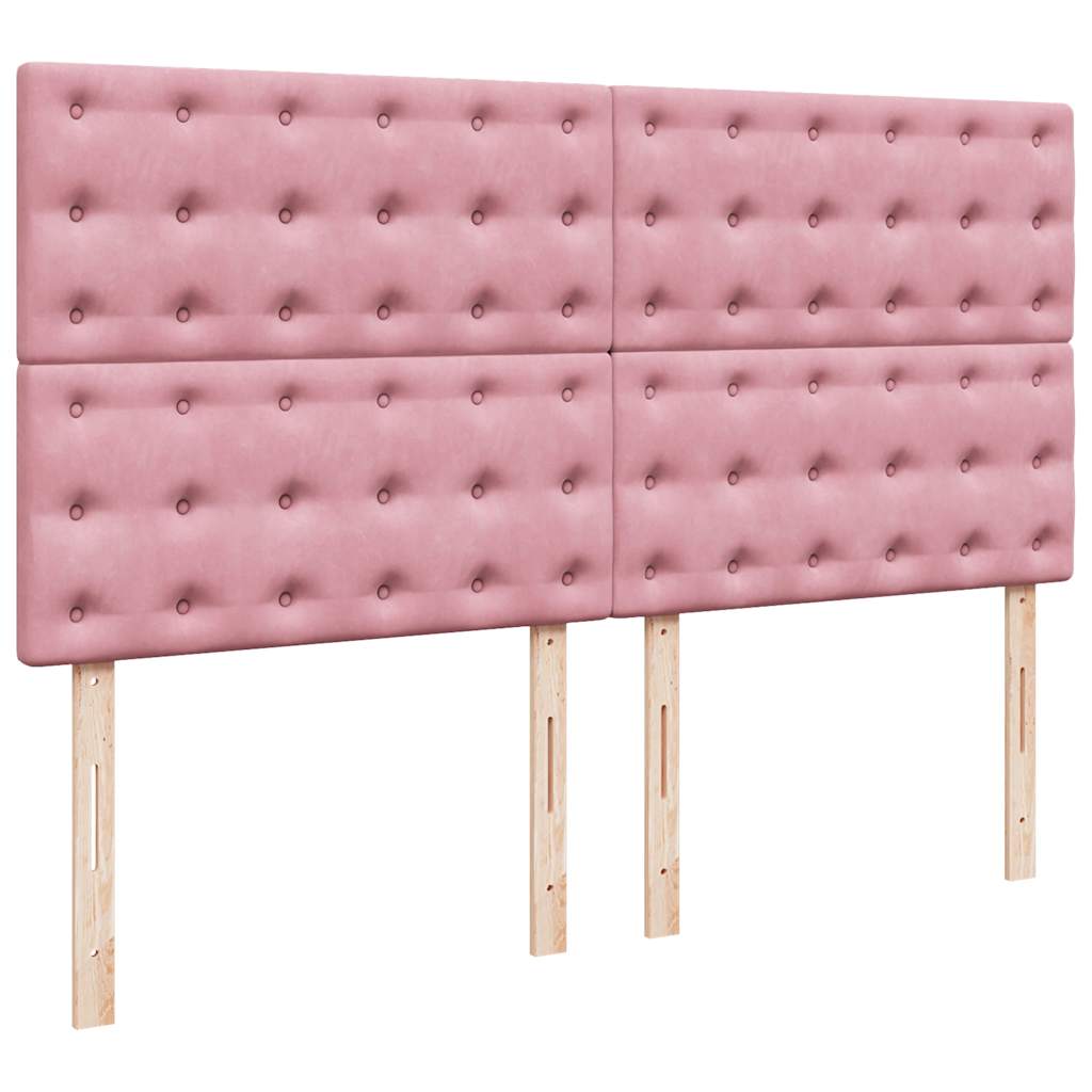Osmanský Rám Postele S Matrací Růžová 200X200Cm Samet