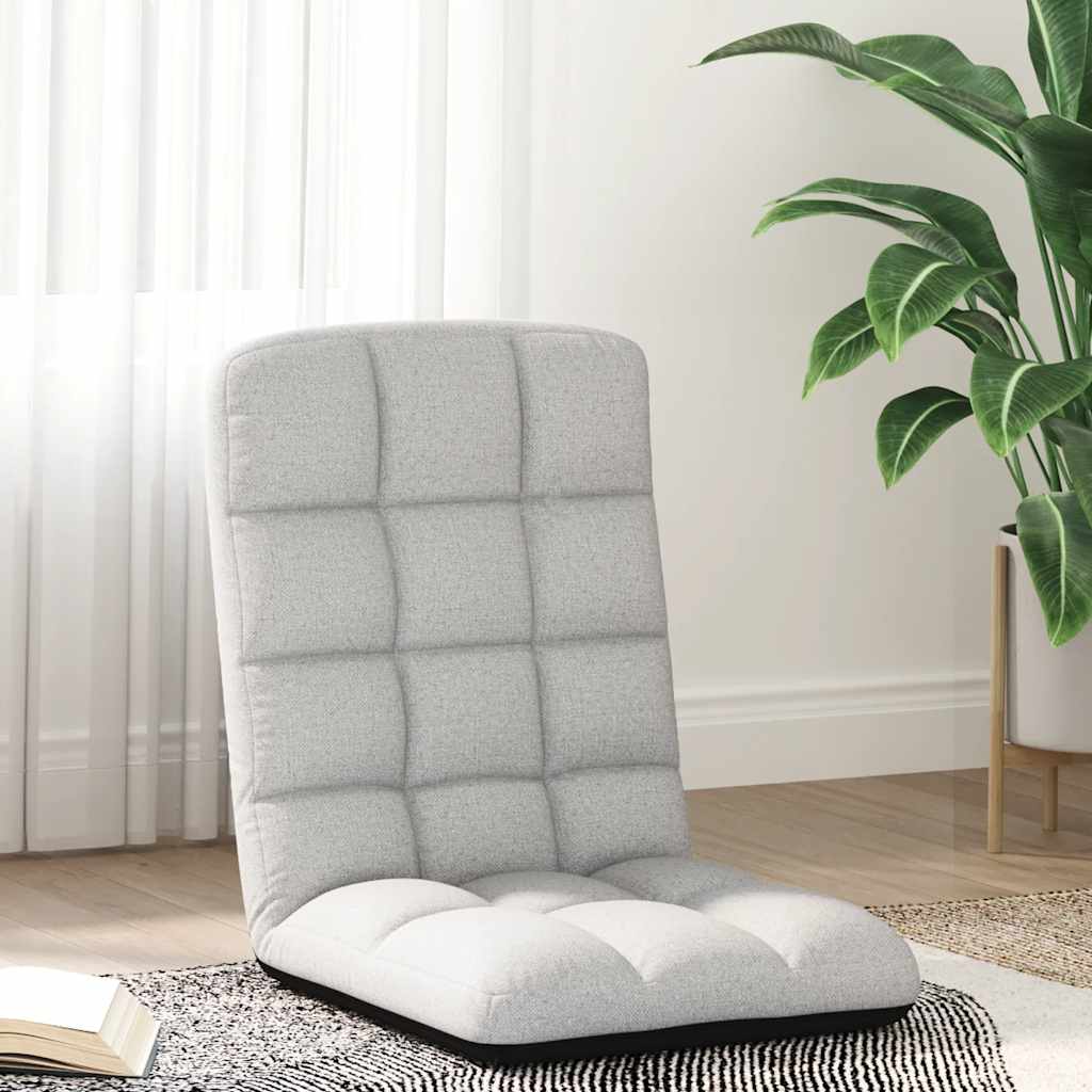 Skládací Židle Na Podlaze, Nebesky Šedá, 71 X 51 X 62 Cm, Látka