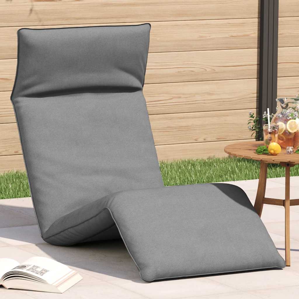 Skládací Lehátko Černé 175X54X8,5 Cm Oxford Fabric