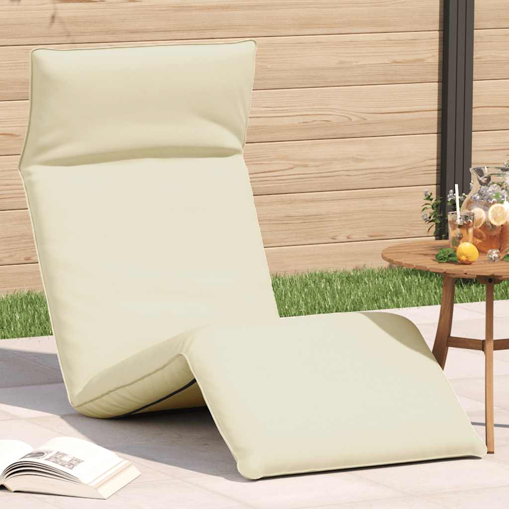 Skládací Lehátko Černé 175X54X8,5 Cm Oxford Fabric