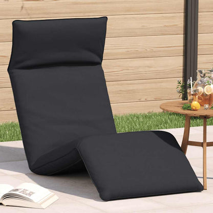 Skládací Lehátko Černé 175X54X8,5 Cm Oxford Fabric