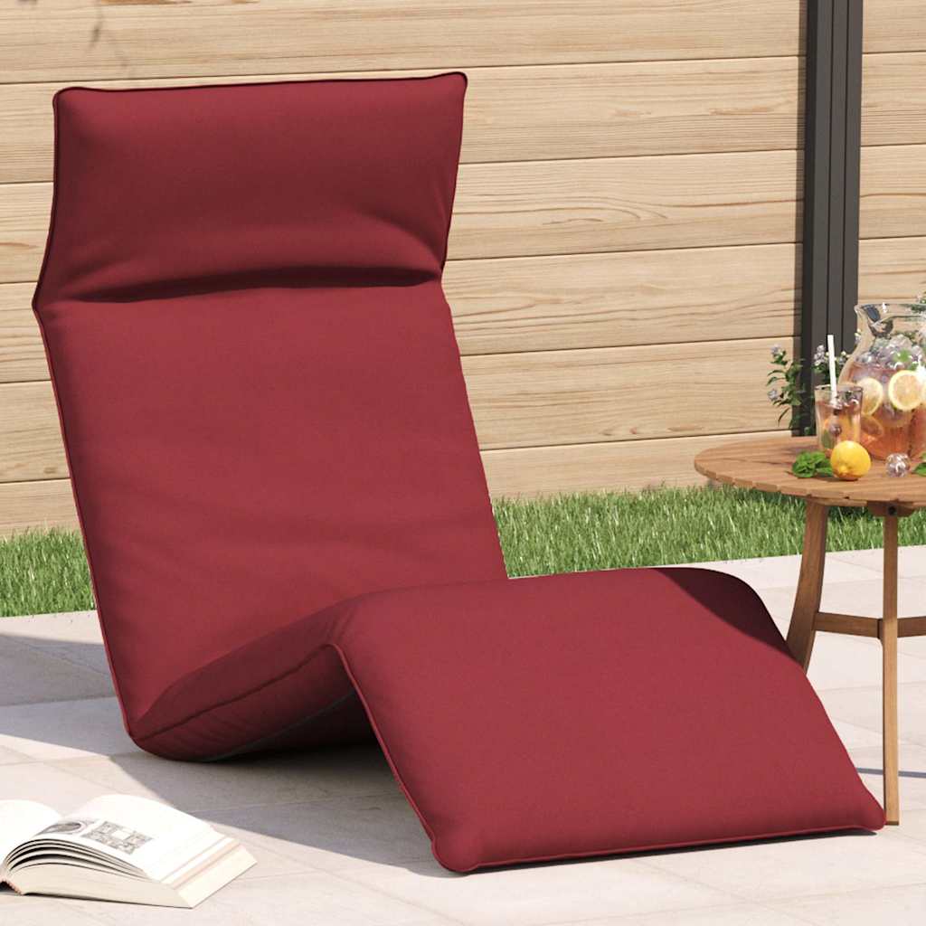 Skládací Lehátko Černé 175X54X8,5 Cm Oxford Fabric