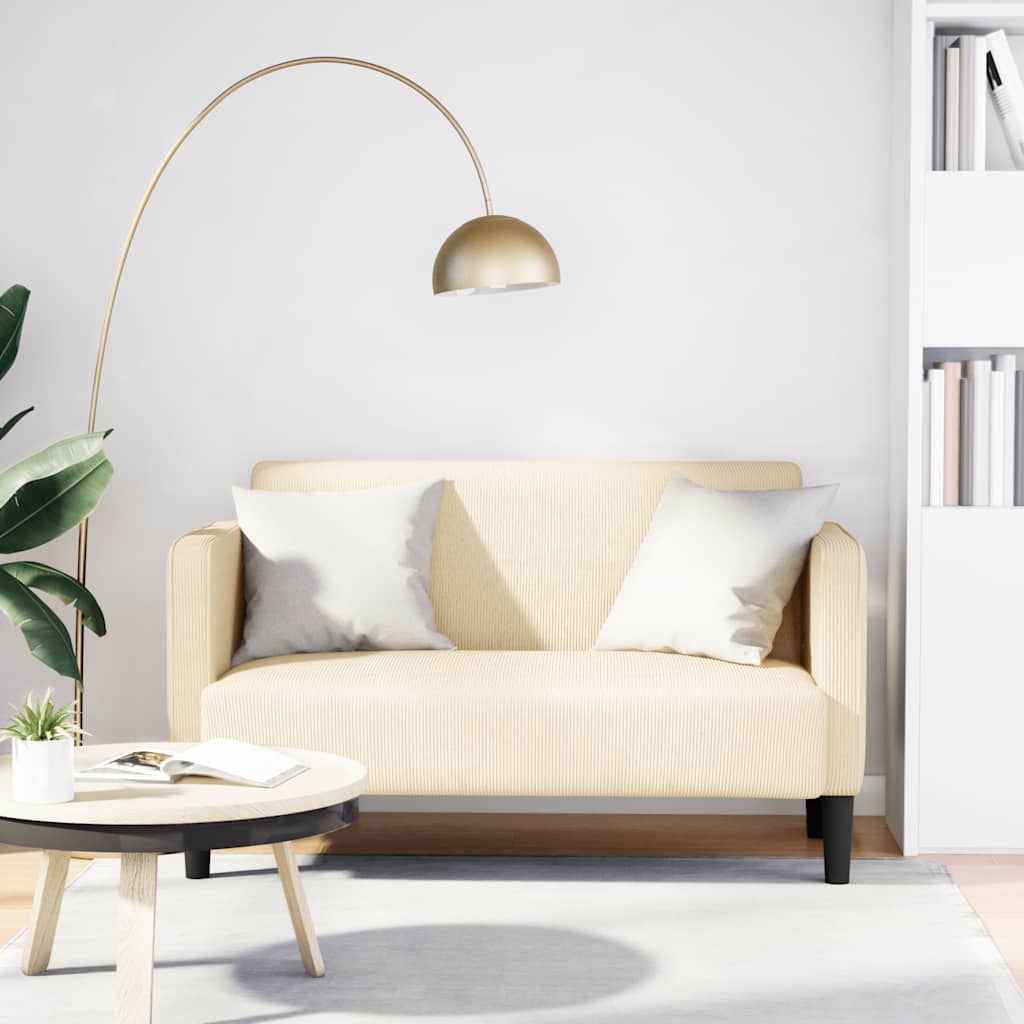 Loveseat Sofa Džungle Zelená 109 Cm Manšestrová Tkanina