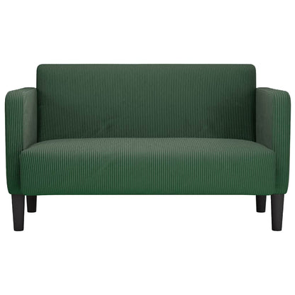 Loveseat Sofa Džungle Zelená 109 Cm Manšestrová Tkanina
