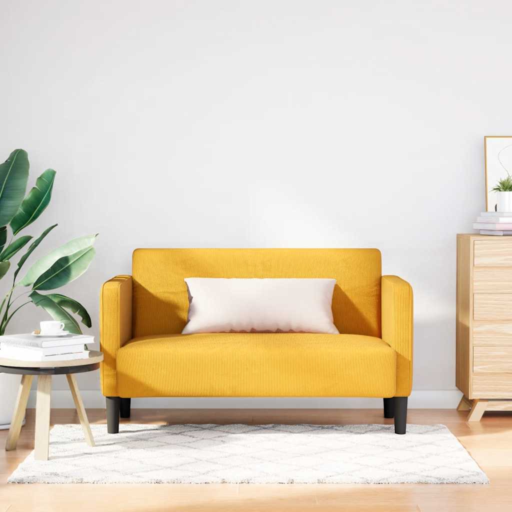 Loveseat Sofa Džungle Zelená 109 Cm Manšestrová Tkanina
