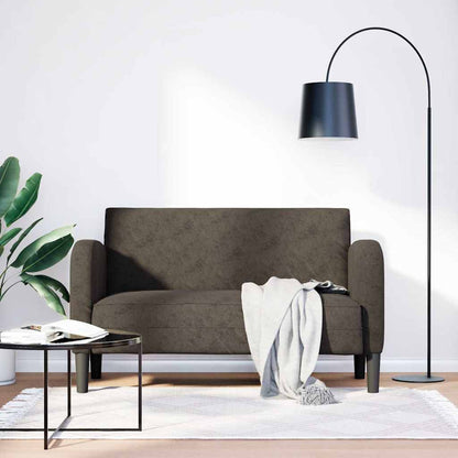 Loveseat Sofa Šedá 110 Cm Umělá Kůže