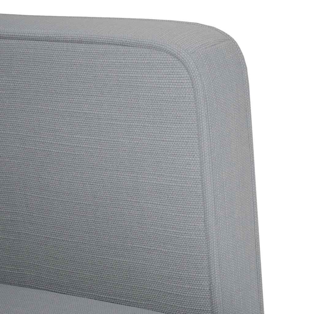 Rozkládací Křeslo S Područkami, Světle Šedé, 53 Cm, Látka