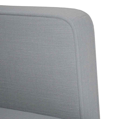 Rozkládací Křeslo S Područkami, Světle Šedé, 53 Cm, Látka
