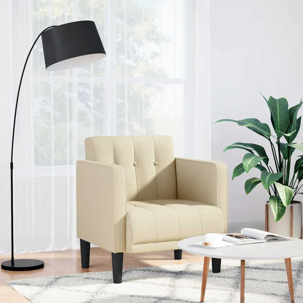 Rozkládací Křeslo S Područkami, Světle Šedé, 53 Cm, Látka